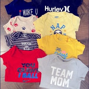 Baby Boy 8 pack onesie set